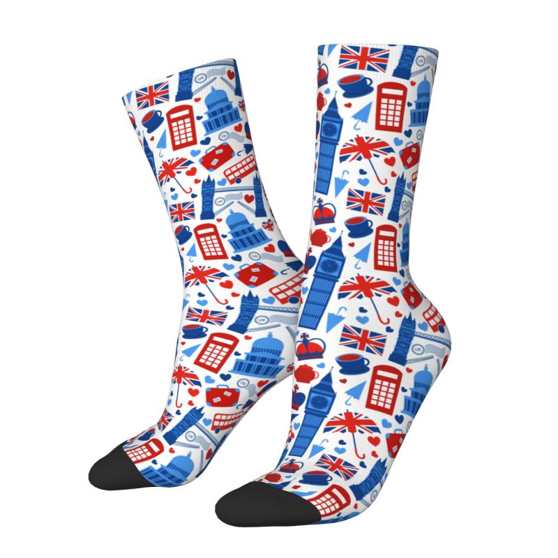 Dress Sock Men - Custom Love The Union Jack Men's