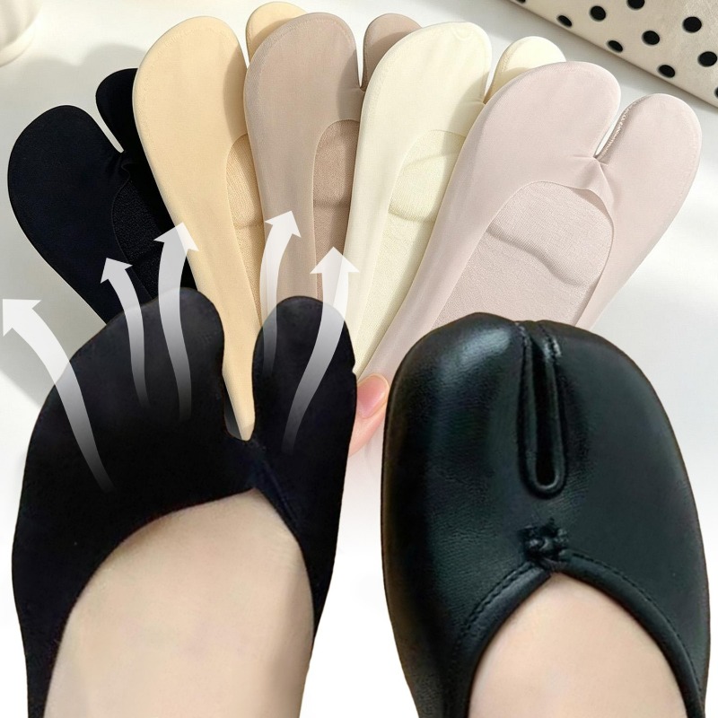 Toe Sock Split - 1/5pairs Two Toe Split Socks Ice