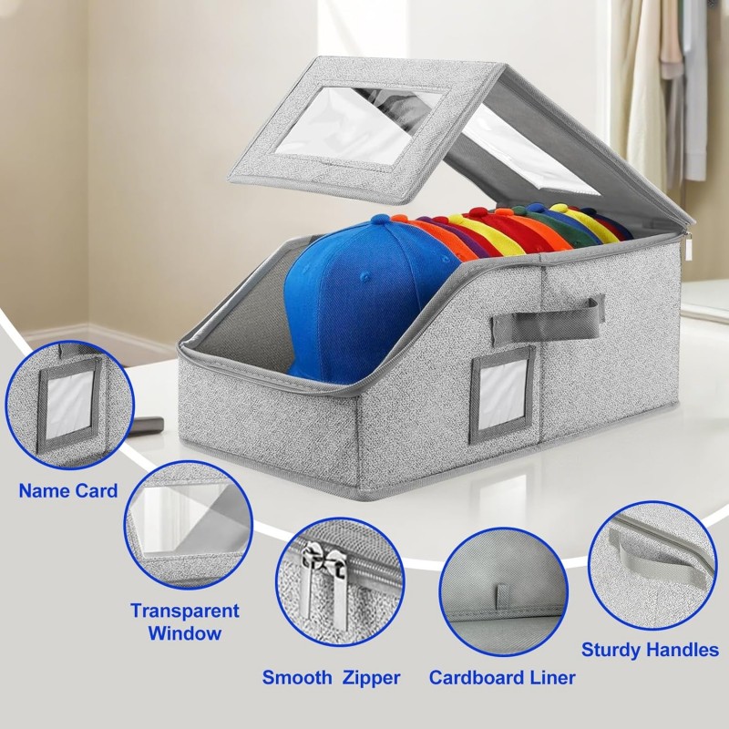 Foldable Zipper Baseball Cap S - огляд і ціна Sock Organizer Tray