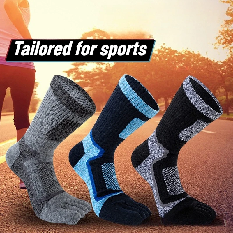 3 Pairs Men Sports Five Finger - огляд і ціна Toe Sock Split