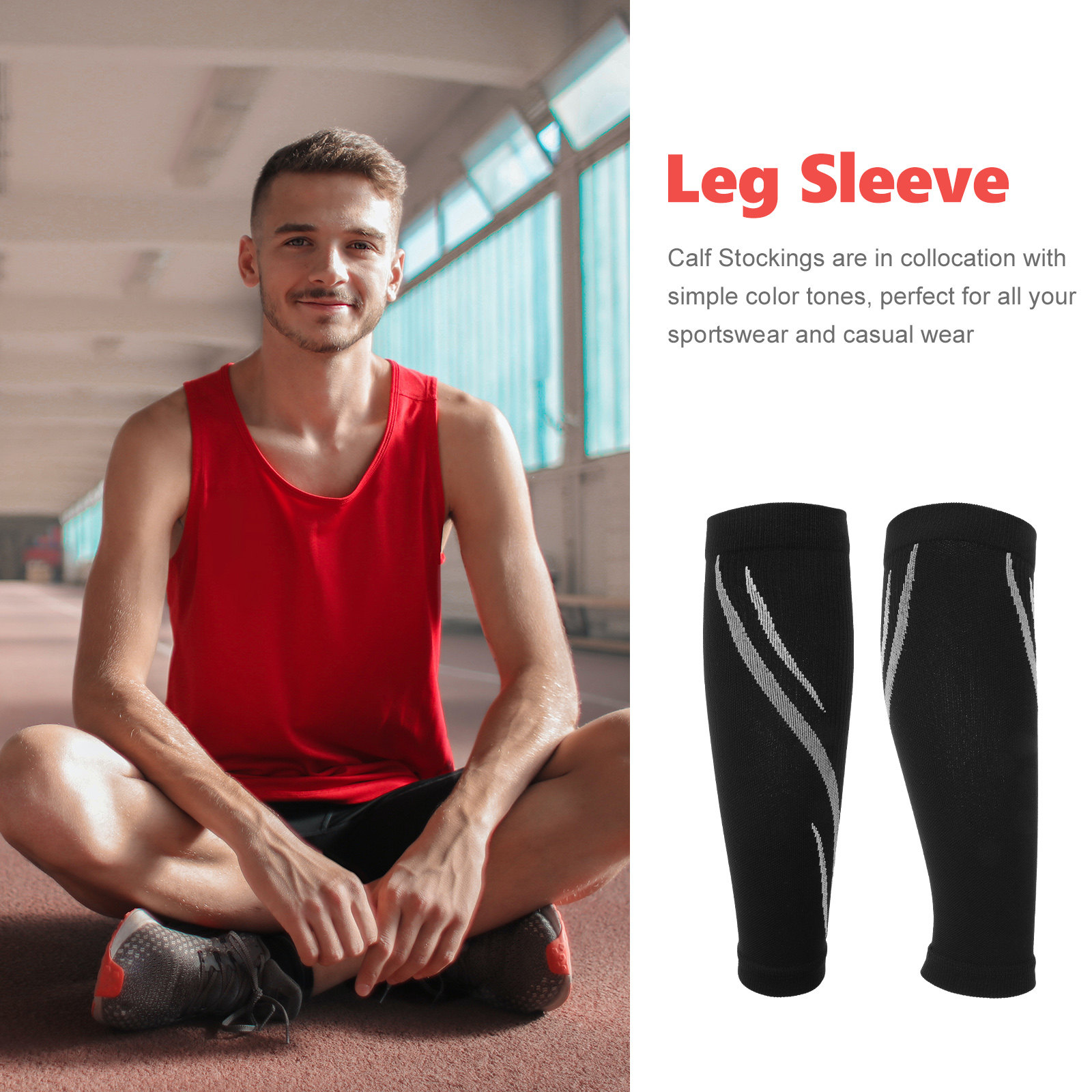 1Pair Calf Compression Sleeves - огляд і ціна Compression Sleeve Calf