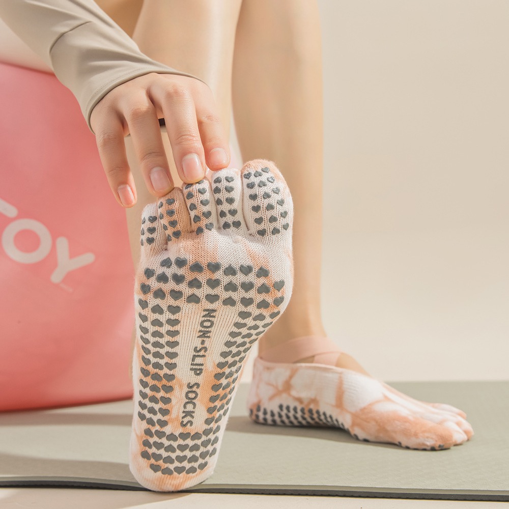 Tie-Dye Women's Five Finger Gr - огляд і ціна Grip Sock Yoga