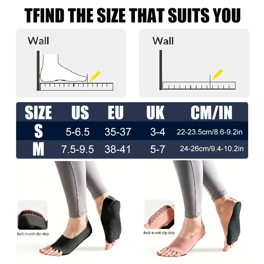 1Pair Toeless Yoga Pilates Soc - огляд і ціна Grip Sock Yoga