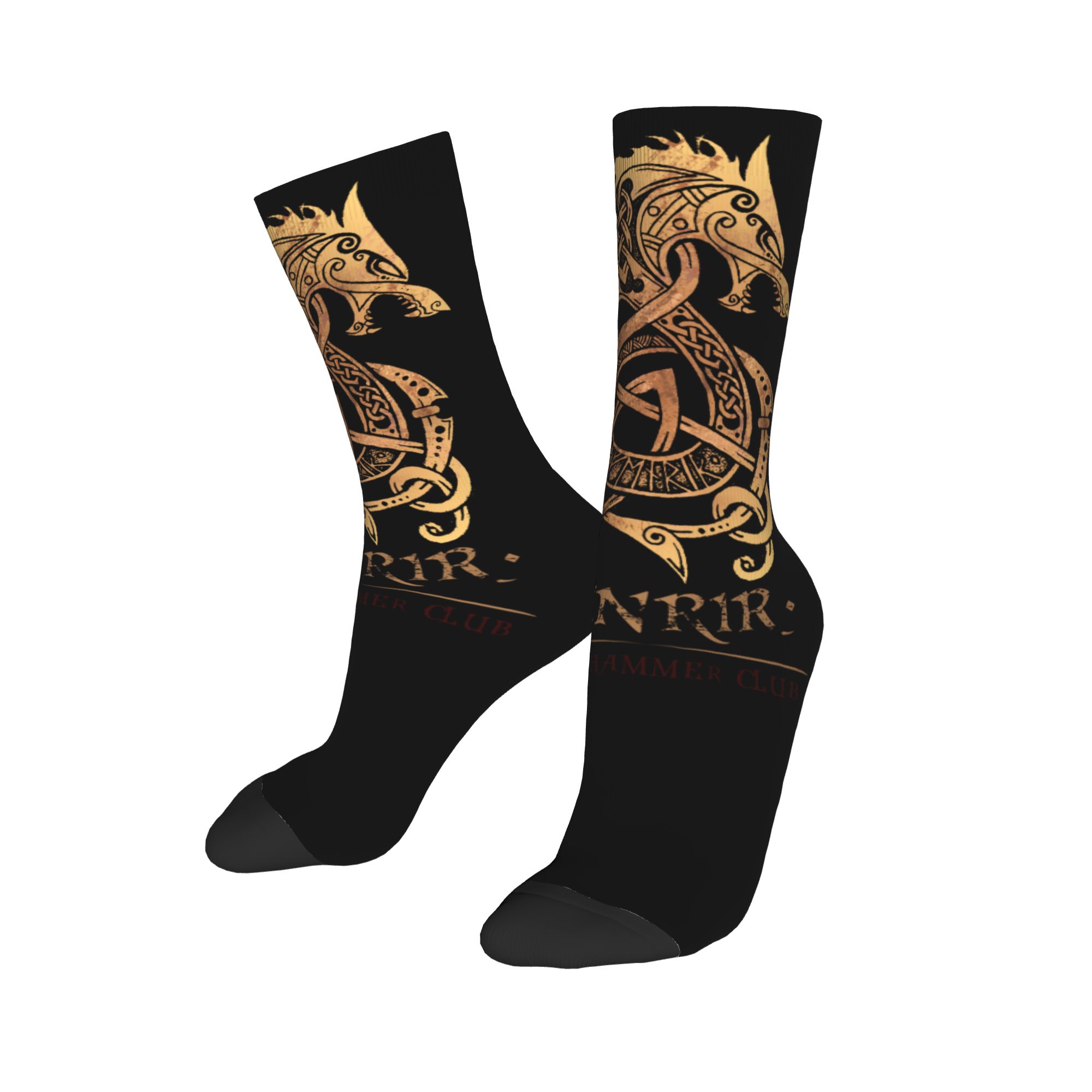 Custom Viking Valhalla Fenrir  - огляд і ціна Dress Sock Men