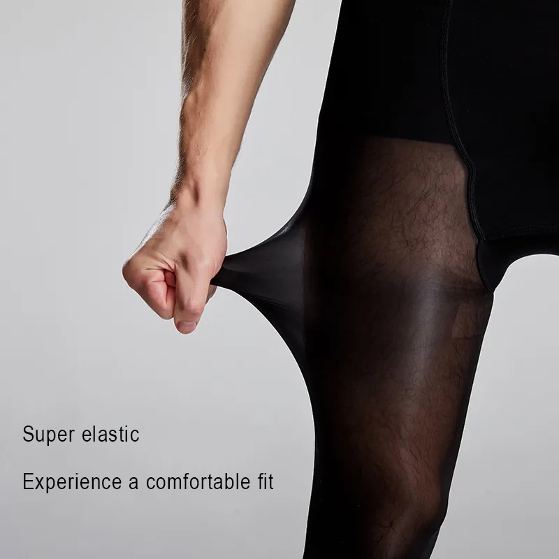 Plus Size Men Sexy Sheer Black - огляд і ціна Tights Pantyhose Sheer