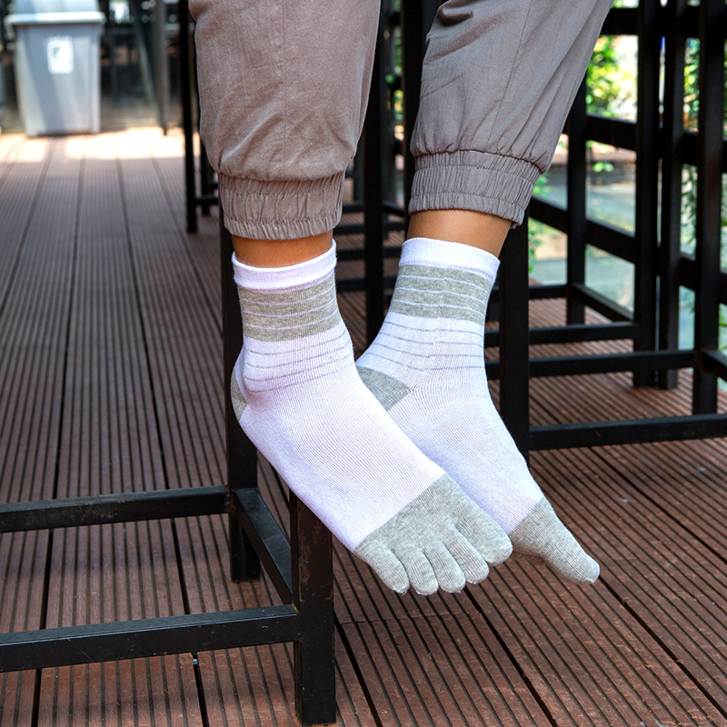 3/5 Pairs Men Five Toe Crew So - огляд і ціна Toe Sock Split