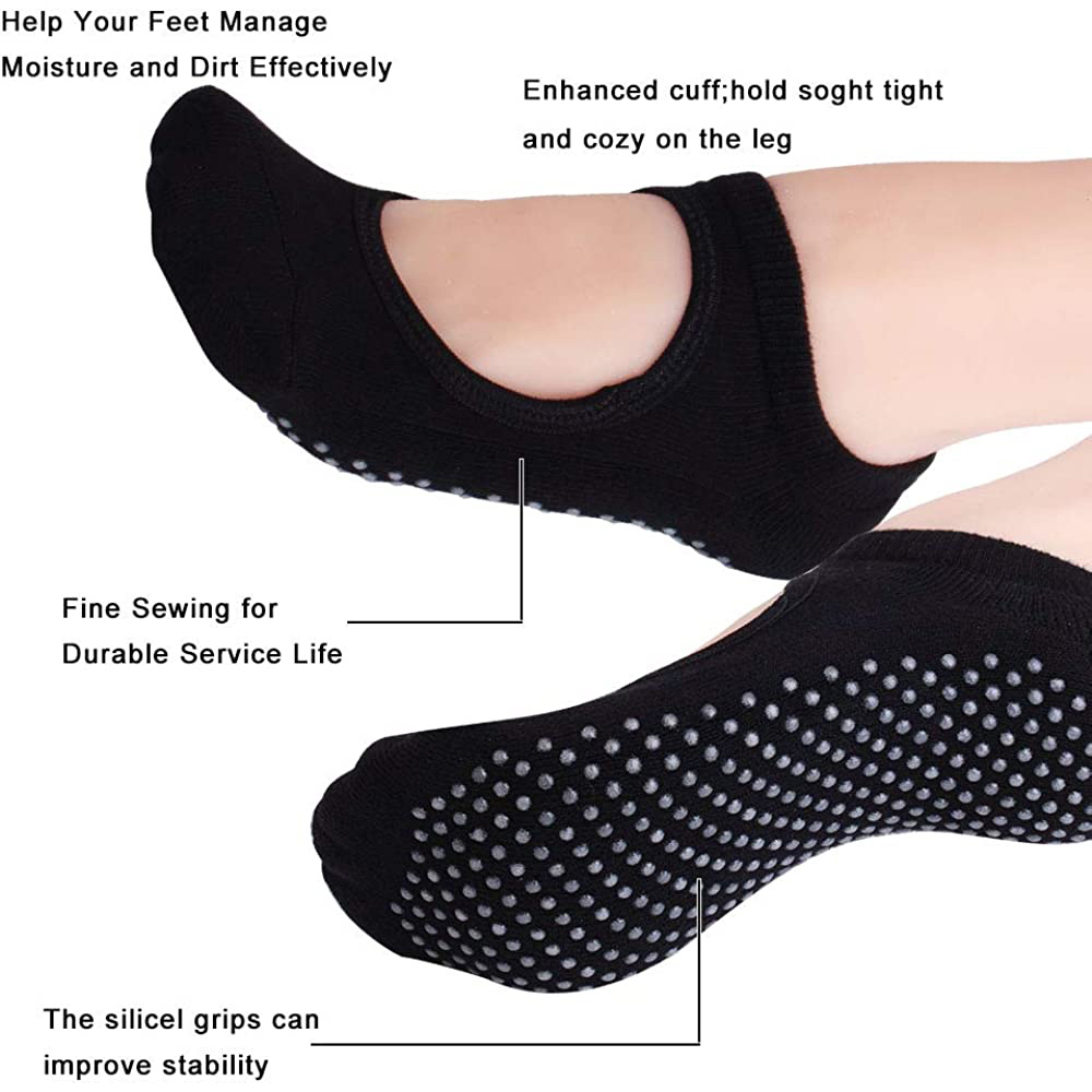 Backless Non-slip Fitness Pila - огляд і ціна Grip Sock Yoga