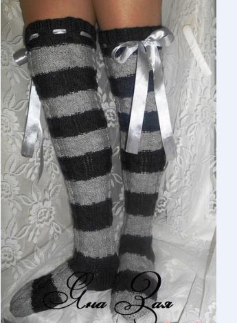 Women Thigh-high Knit Stocking - огляд і ціна Thigh High Sock Stay Up