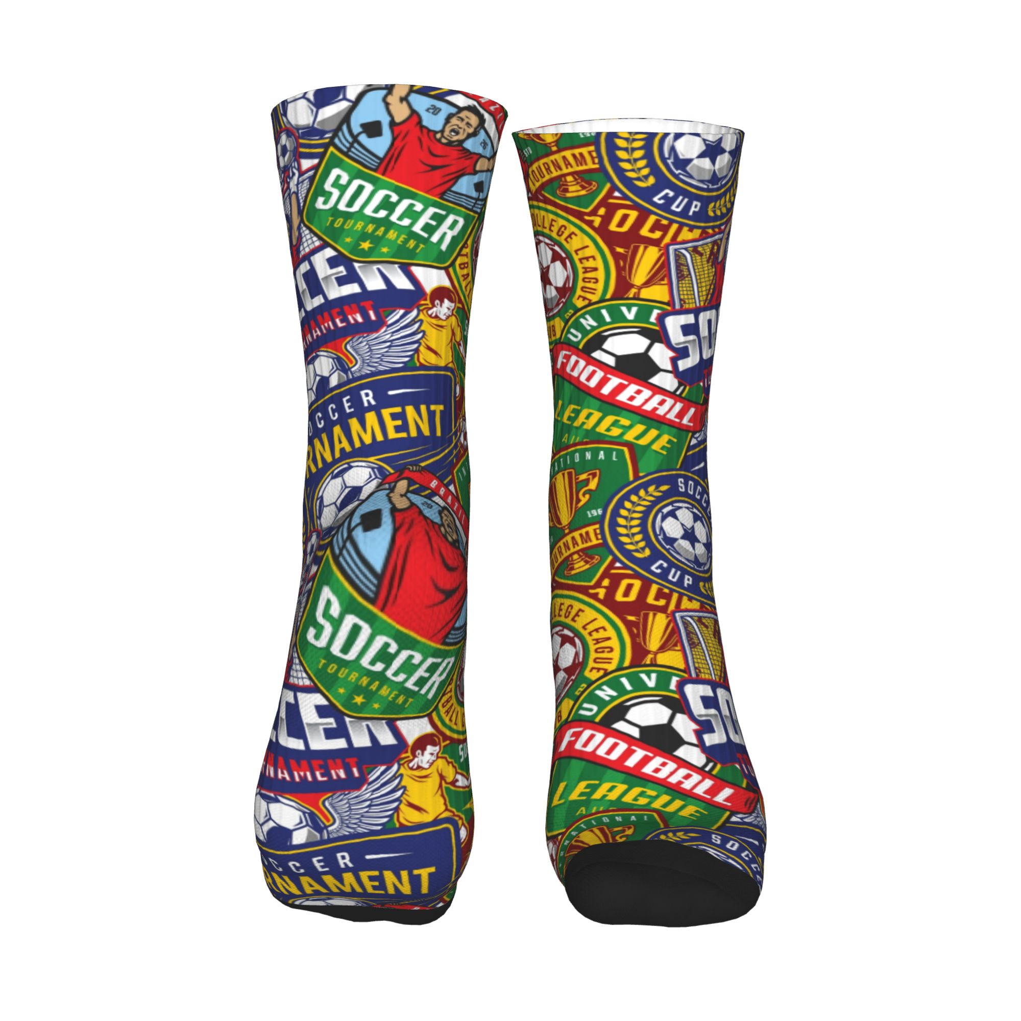 Retro Soccer Badge Green Red S - огляд і ціна Dress Sock Men