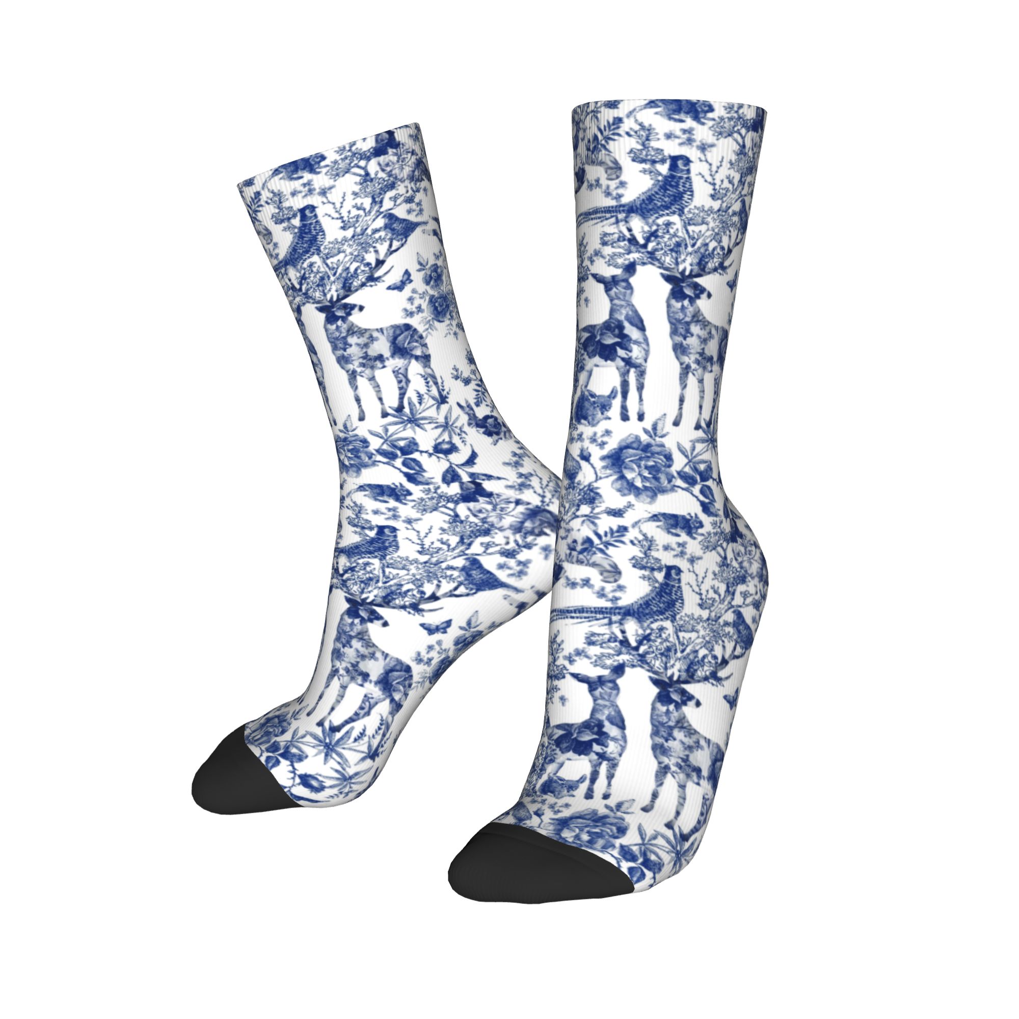 Custom Vintage French Toile De - огляд і ціна Dress Sock Men