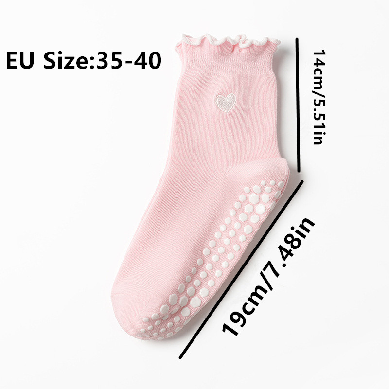 3 Pairs Women Heart Pattern Fr - огляд і ціна Grip Sock Yoga