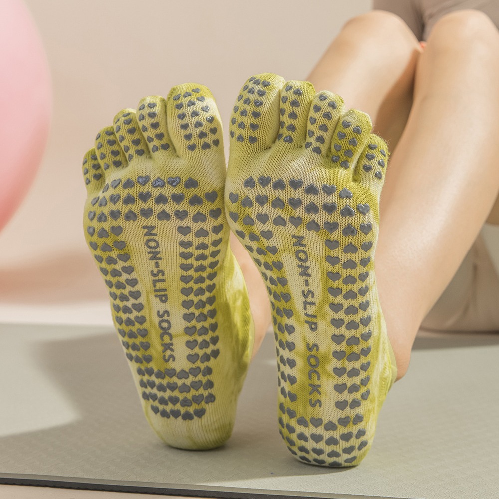 Women's Tie-Dye Five-Finger Gr - огляд і ціна Grip Sock Yoga