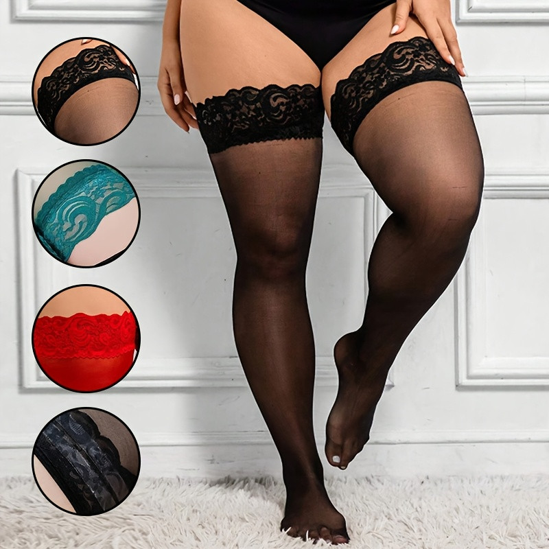 Plus Size Women Thigh High Sto - огляд і ціна Thigh High Sock Stay Up