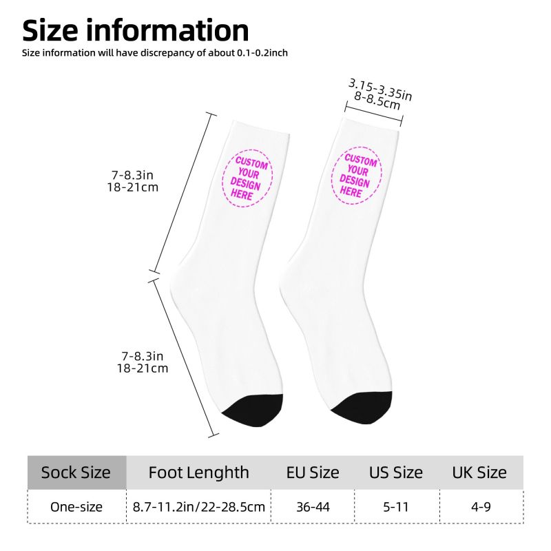 Personalize Custom Photo Logo  - огляд і ціна Dress Sock Men