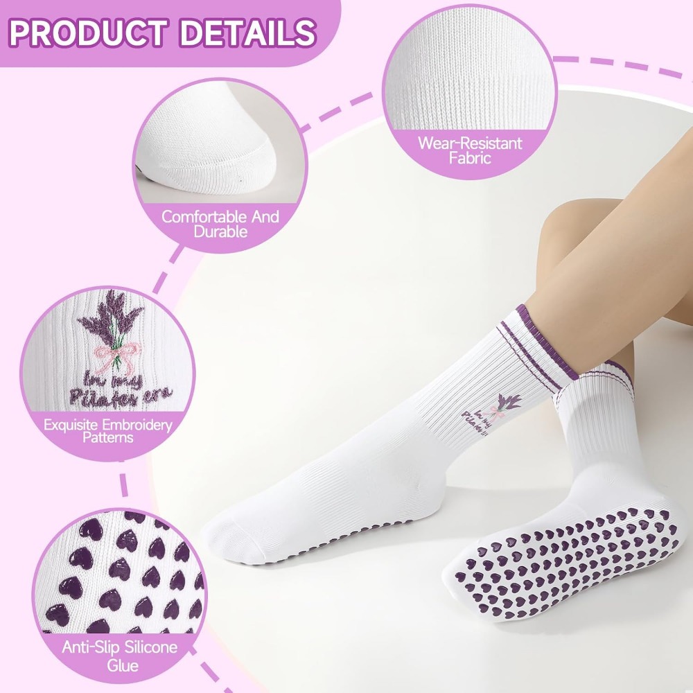 Women's Cute Ruffled Yoga Sock - огляд і ціна Grip Sock Yoga